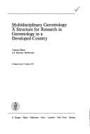 Tapa de Multidisciplinary gerontology