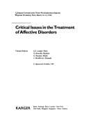 Tapa de Critical Issues in the Treatment of Affective Disorders (International Academy for Biomedical and Drug Research)