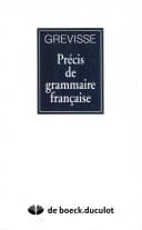 Tapa de Précis de grammaire française