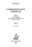Tapa de Correspondance générale