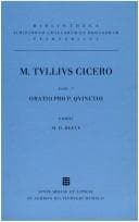 Tapa de Oratio pro P. Quinctio