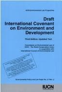 Tapa de Draft International Covenant On Environment And Development