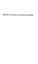 Tapa de Denise Levertov