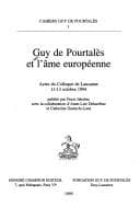 Tapa de Guy de Pourtalès et l'âme européenne