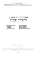 Tapa de Pronom et syntaxe