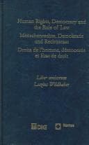 Tapa de Human rights, democracy and the rule of law