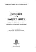 Tapa de Festschrift für Robert Muth