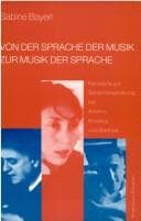 Tapa de Von der Sprache der Musik zur Musik der Sprache