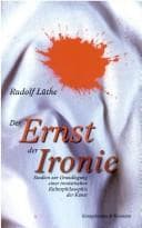 Tapa de Der Ernst der Ironie