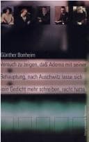 Tapa de Versuch zu zeigen, daß Adorno mit seiner Behauptung, nach Ausschwitz lasse sich kein Gedicht mehr schreiben, recht hatte