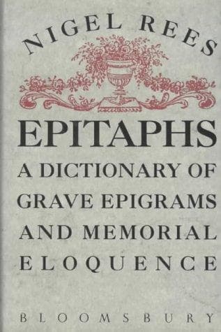 Tapa de Dictionary of Epitaphs