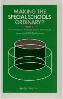 Tapa de Making Special Schools Ordinary