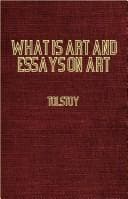 Tapa de What is art? and essays on art