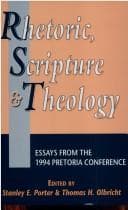 Tapa de Rhetoric, scripture, and theology