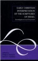 Tapa de Early Christian interpretation of the scriptures of Israel