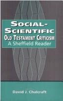 Tapa de Social scientific Old Testament criticism