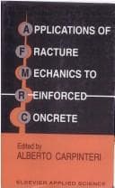 Tapa de Applications of Fracture Mechanics to Reinforced Concrete