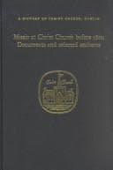Tapa de Music at Christ Church Before 1800