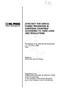 Tapa de Strategy for Dental Caries Prevention in European Countries According to their Laws and Regulations