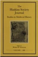 Tapa de The Haskins Society Journal Studies in Medieval History