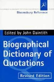 Tapa de Dictionary of Quotations (Bloomsbury Reference)