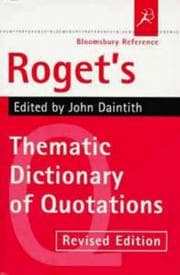 Tapa de Bloomsbury Thematic Dictionary of Quotations (Bloomsbury Reference)