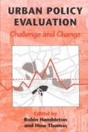 Tapa de Urban policy evaluation