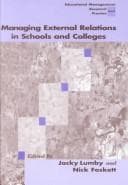 Tapa de Managing External Relations in Schools and Colleges