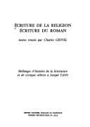 Tapa de Ecriture de la religion, écriture du roman
