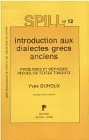 Tapa de Introduction aux dialectes grecs anciens