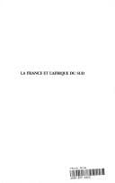 Tapa de La France et l'Afrique du Sud