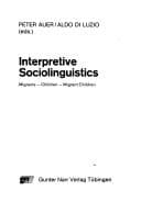 Tapa de Interpretive sociolinguistics