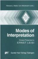 Tapa de Modes of interpretation