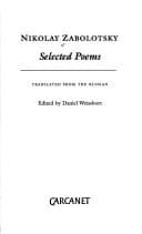 Tapa de Selected poems