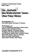Tapa de Die "Ästhetik des Widerstands" lesen