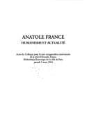 Tapa de Anatole France