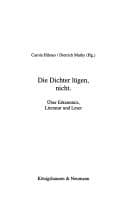 Tapa de Die Dichter lügen nicht