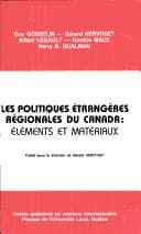 Tapa de Les Politiques étrangères régionales du Canada