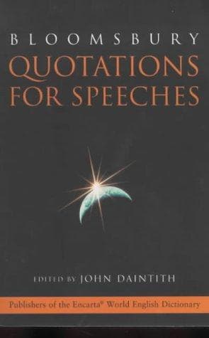 Tapa de Quotations for Speeches (Bloomsbury Reference)