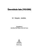 Tapa de Österreichische Satire (1933-2000)