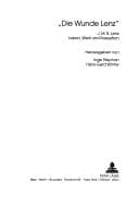 Tapa de "Die Wunde Lenz" : J.M.R. Lenz