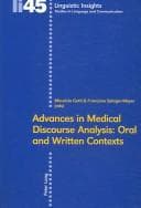 Tapa de Advances in medical discourse analysis