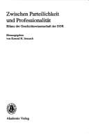 Tapa de Zwischen Parteilichkeit und Professionalität