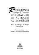 Tapa de Religion(s) et littérature en Autriche au XXe siècle