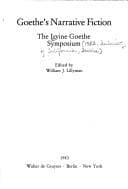 Tapa de Goethe's Narrative Fiction