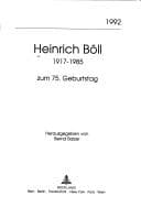 Tapa de Heinrich Böll, 1917-1985, zum 75. Geburtstag