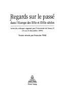 Tapa de Regards Sur le Passe Dans L'Europe Des Xvie Et Xviie Siecles