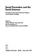 Tapa de Social prevention and the social sciences
