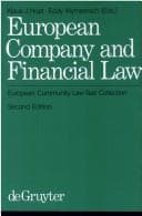Tapa de European company and financial law