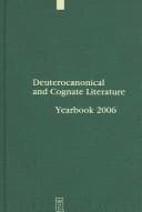 Tapa de Deuterocanonical and Cognate Literature Yearbook 2006: History and Identity